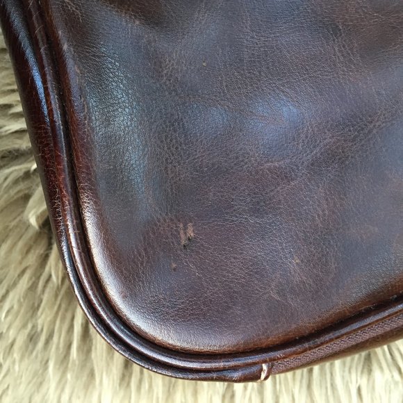 Mouflon brown vegan leather satchel briefcase - Picture 10 of 10